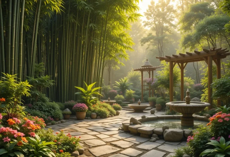 17 Beautiful Bamboo Privacy Fence Ideas for a Peaceful and Secluded Backyard 23 bamboo privacy fence garden ideas