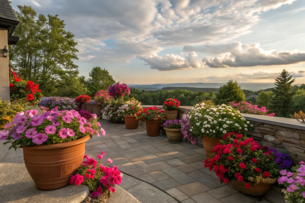 26 Beautiful September Flowers for a Colorful Fall Garden 23 Colorful impatiens flowers blooming in pink, red, white, and purple.