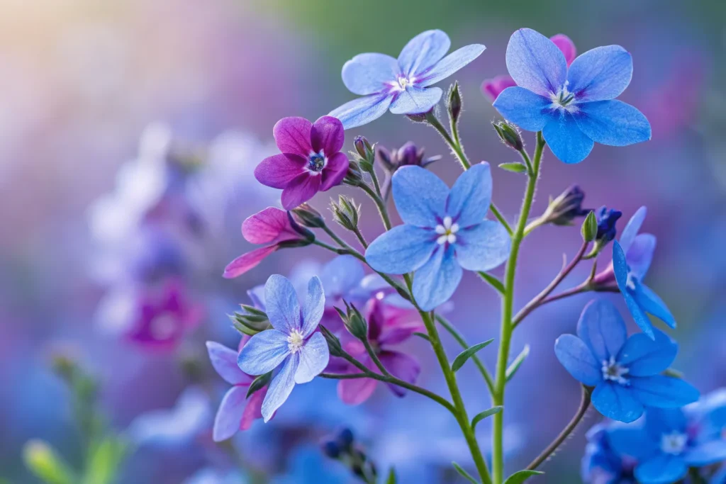 23 Gorgeous Fall Blooming Flowers to Keep Your Garden Colorful 23 Blue and purple Lobelia flowers cascading from a planter.