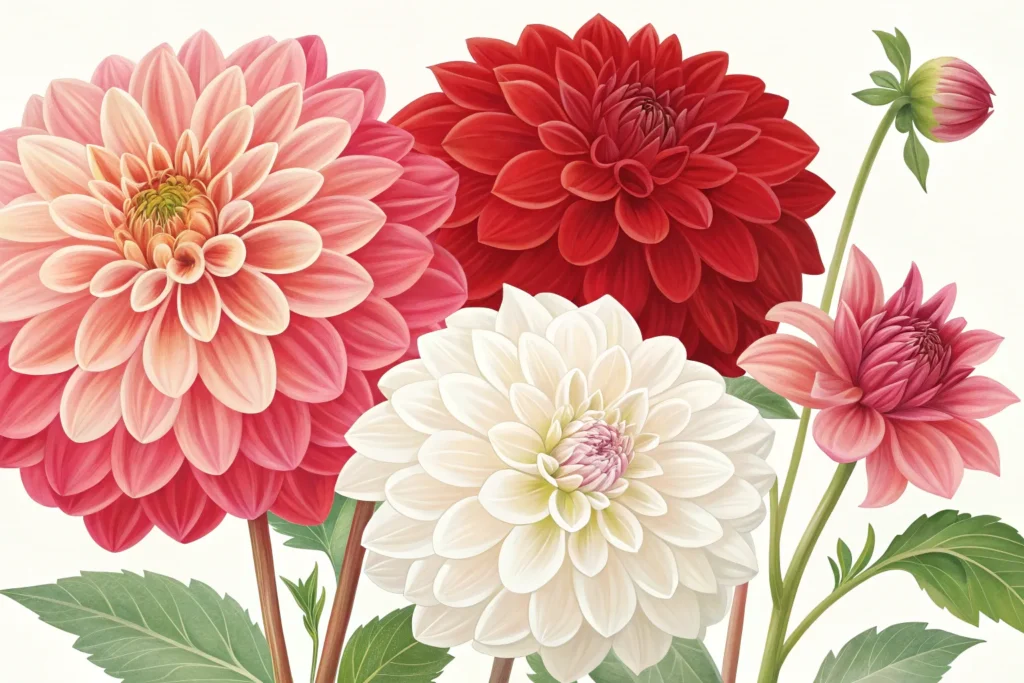 23 Gorgeous Fall Blooming Flowers to Keep Your Garden Colorful 10 Bright dahlia blooming in a colorful fall flower garden