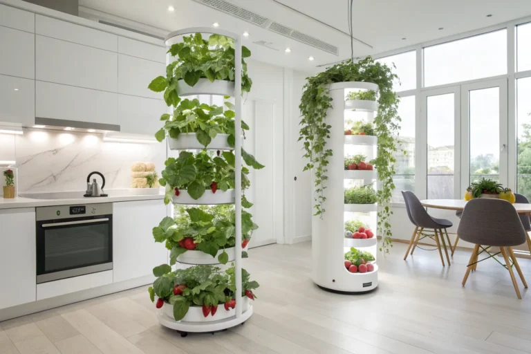 15 Best Hydroponic Plants to Grow Indoors (Beginner-Friendly & Fast Growing) 10 Best hydroponic plants growing indoors in a modern hydroponic garden with leafy greens, herbs, and strawberries under LED grow lights