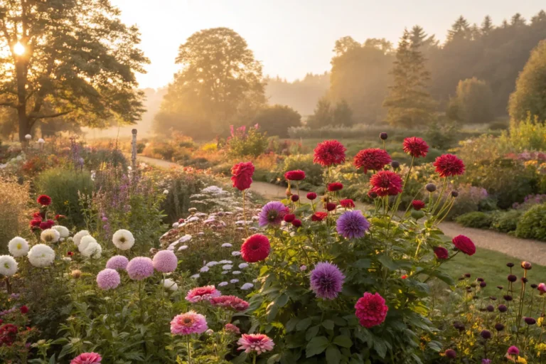 23 Gorgeous Fall Blooming Flowers to Keep Your Garden Colorful 2 Colorful fall blooming flowers in a vibrant autumn garden