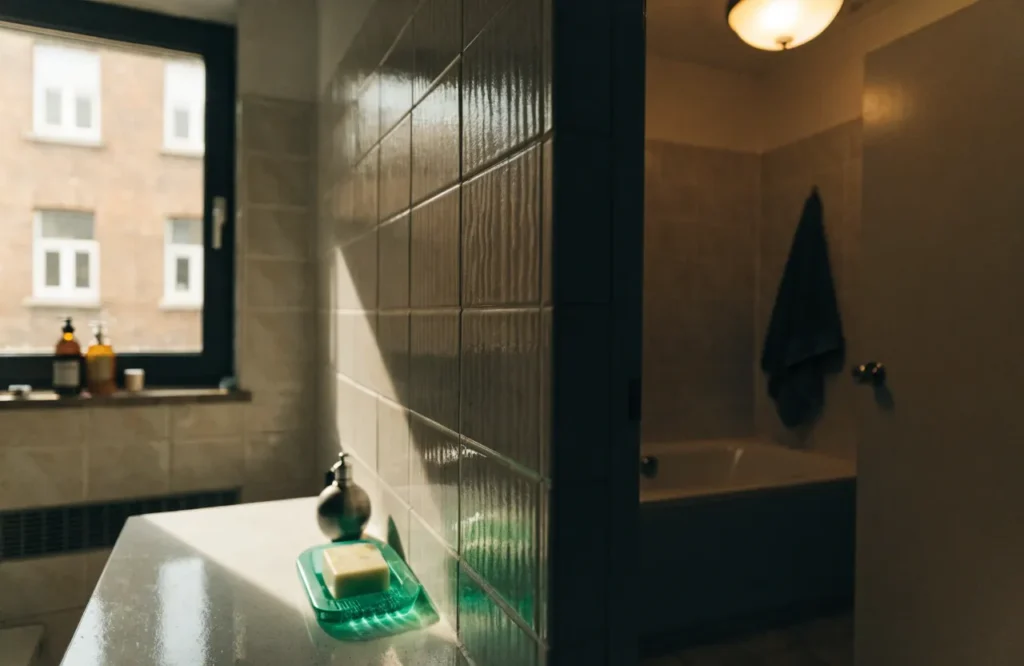 Low Light Bathroom Plants: 12 Best Picks + Complete Care Guide 2 Bathroom interior showing bright window light on one side and dim artificial light on the other.