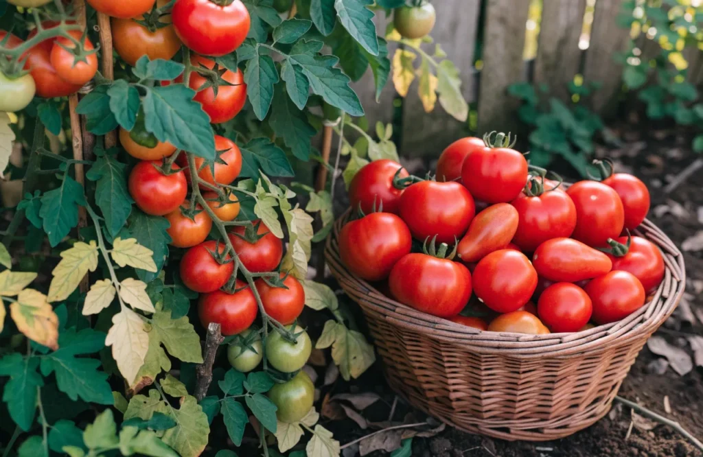 healthy uncracked tomatoes from crack-resistant varieties