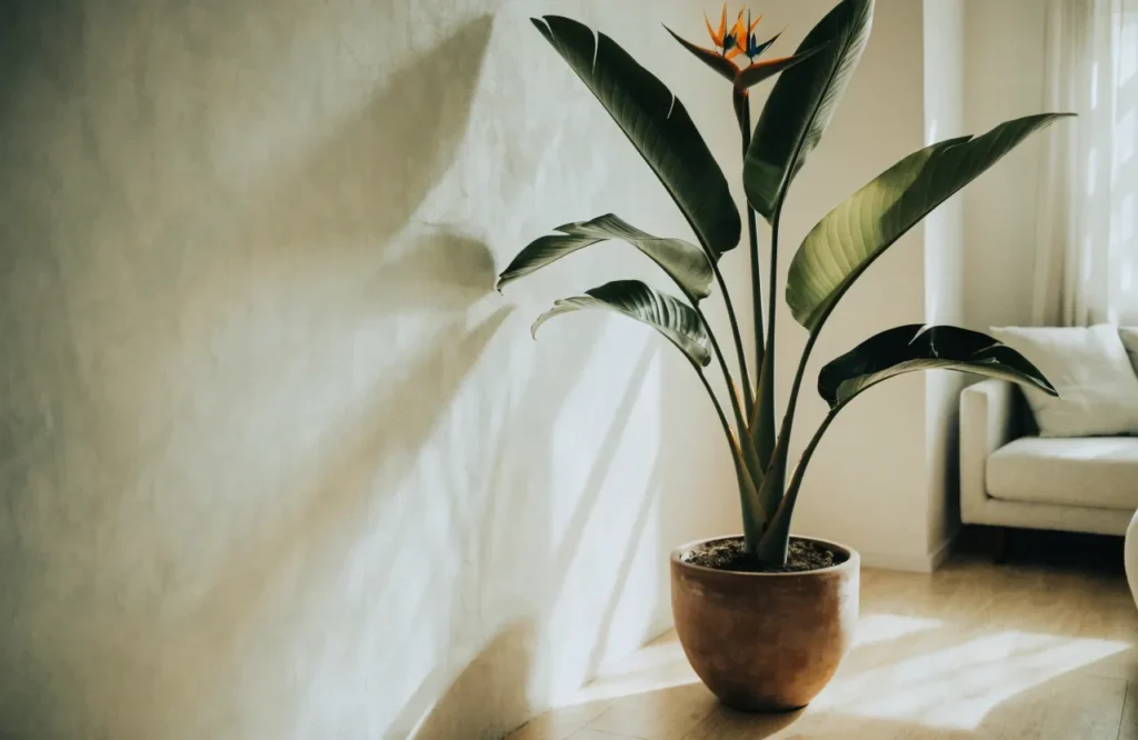 Plants to Bring Indoors Before Frost: 2026 Guide 6 Bird of paradise plant overwintering indoors in a bright living room