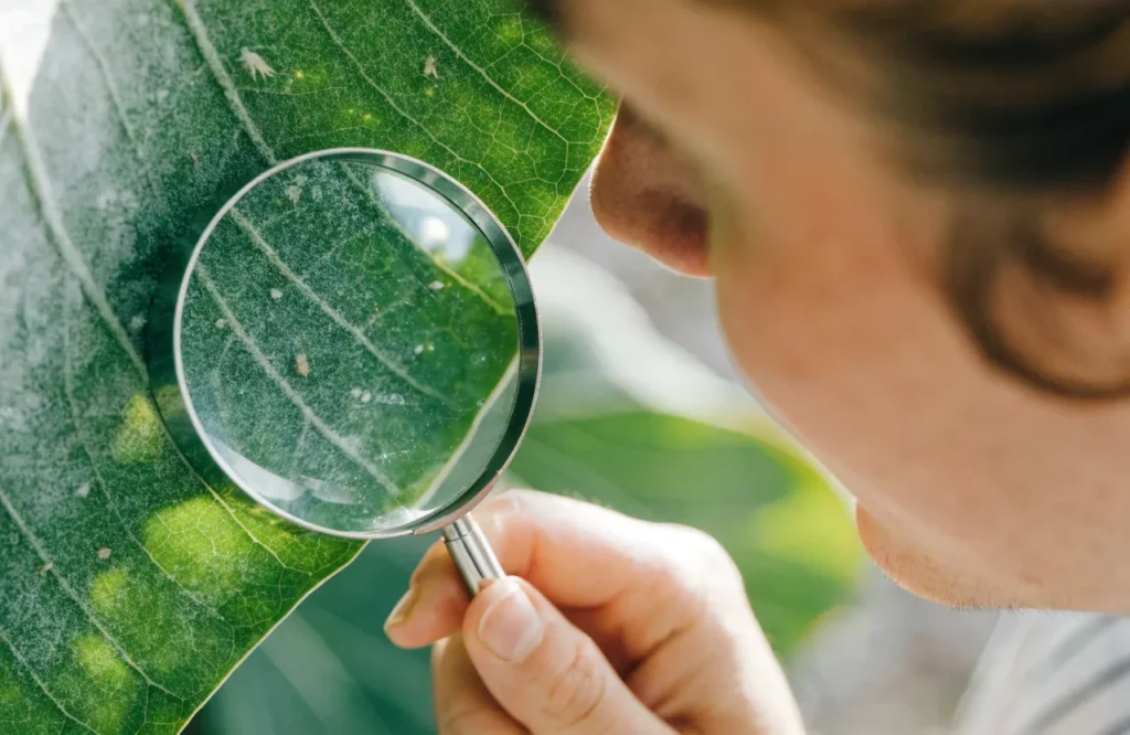 Plants to Bring Indoors Before Frost: 2026 Guide 8 Checking a plant's leaves for pests before bringing it indoors