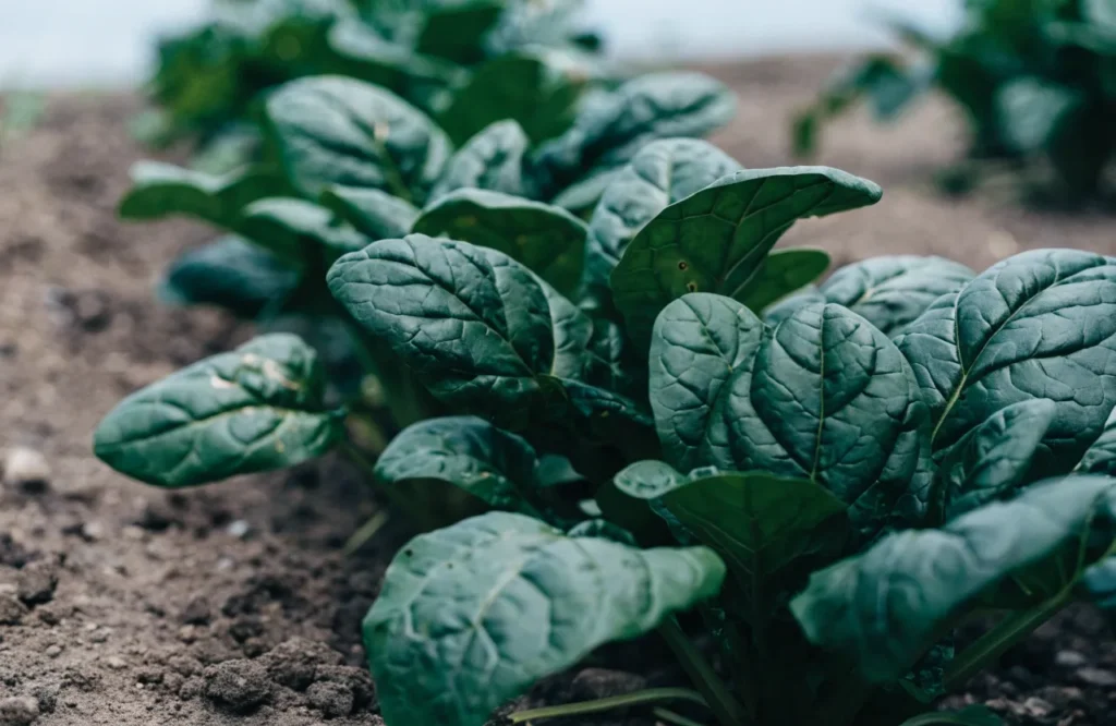 15 Best Fall Vegetables to Grow in September (Plus a Planting Calendar) 6 Spinach growing in a fall vegetable garden bed