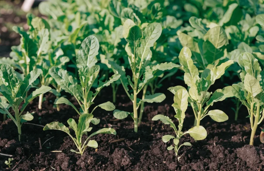 15 Best Fall Vegetables to Grow in September (Plus a Planting Calendar) 10 Mustard greens growing densely in a cool-season September garden
